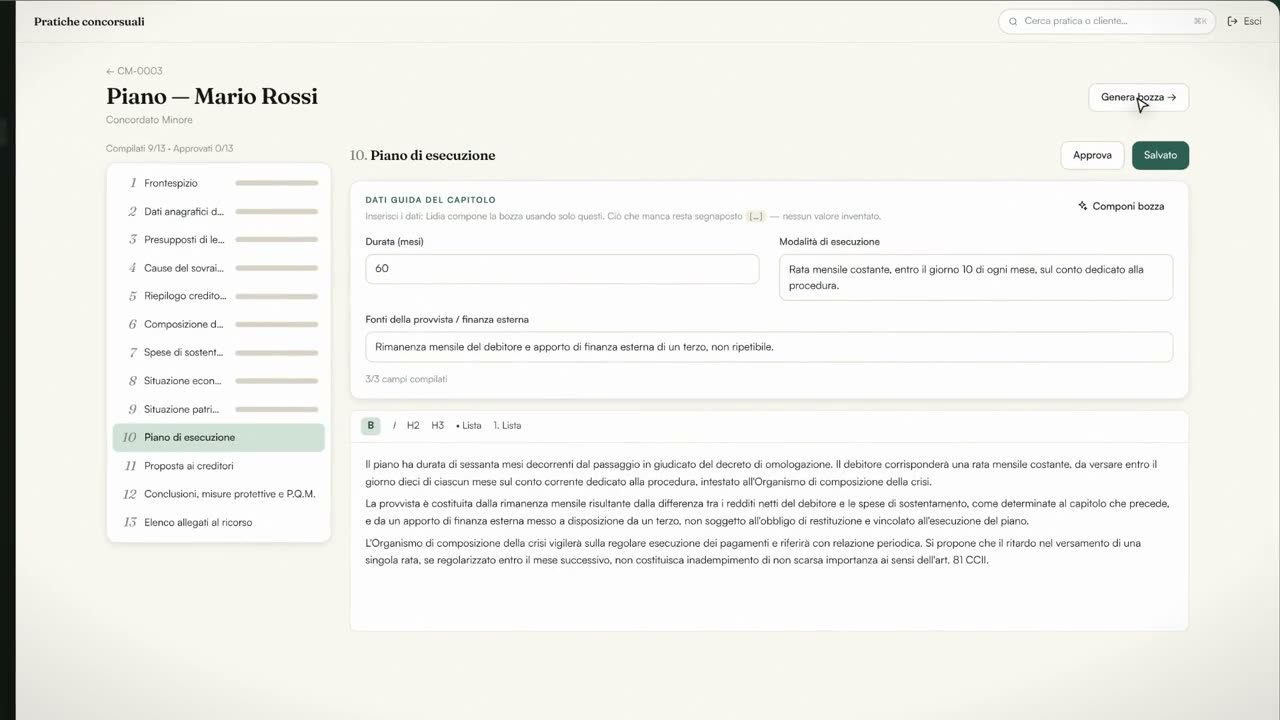 I capitoli del ricorso nella piattaforma